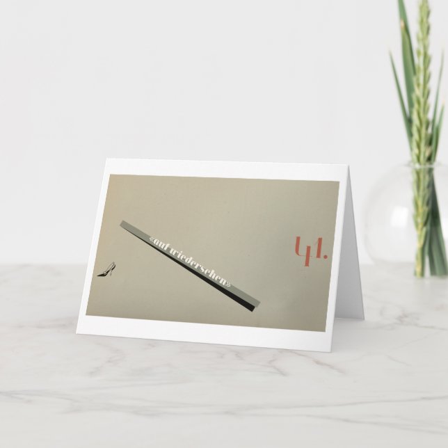 Jeanne: Auf Wiedersehen Anteckningskort (Framsida)