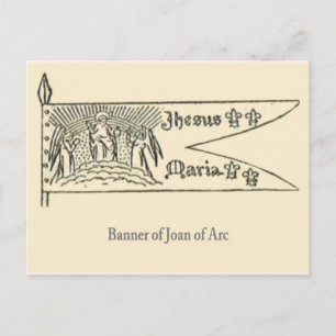 Jeanne d'arc Banner Vykort
