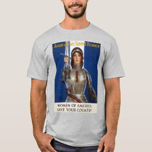 Jeanne d'Arc Fransk Hjältinna, Riddare Jungfrun av T Shirt