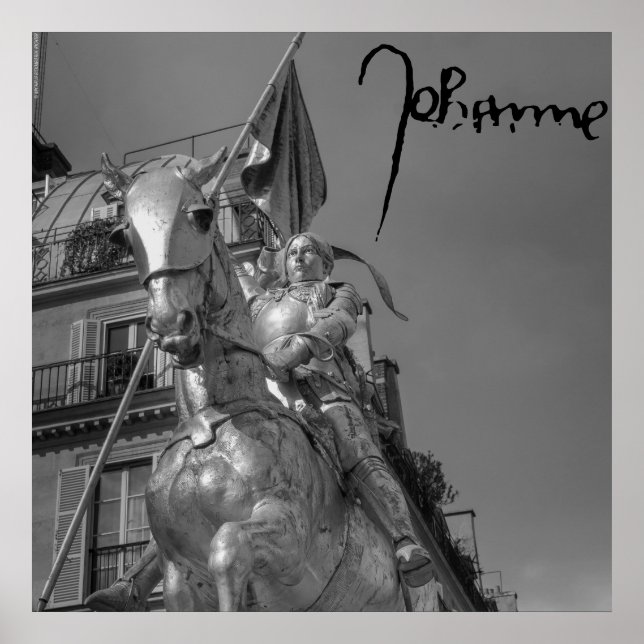 Jeanne d'Arc Johanna von Orléans Emmanuel Frémiet Poster (Framsidan)