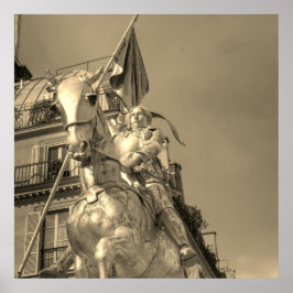 Jeanne d'Arc Johanna von Orléans Emmanuel Frémiet Poster