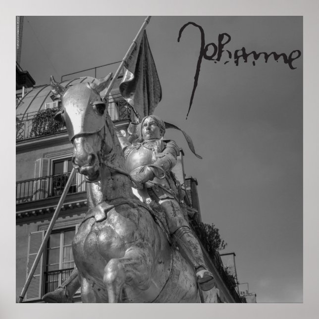 Jeanne d'Arc Johanna von Orléans Emmanuel Frémiet Poster (Framsidan)