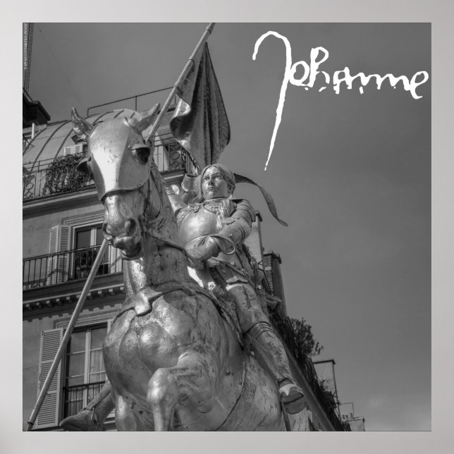 Jeanne d'Arc Johanna von Orléans Emmanuel Frémiet Poster (Framsidan)