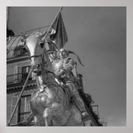 Jeanne d'Arc Johanna von Orléans Emmanuel Frémiet Poster
