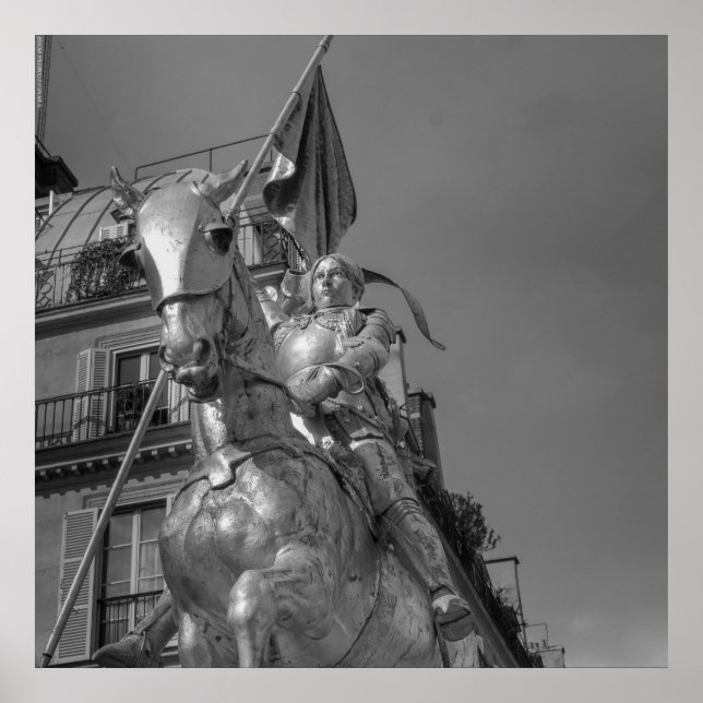 Jeanne d'Arc Johanna von Orléans Emmanuel Frémiet Poster (Framsidan)
