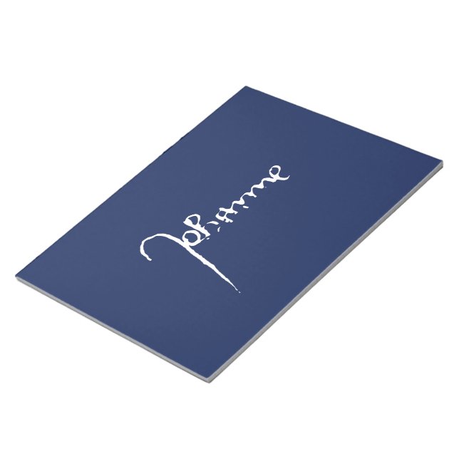 Jeanne d'Arc Saint Joan Heilige Johanna Signature Anteckningsblock (Vinklad)