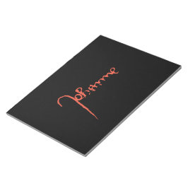 Jeanne d'Arc Saint Joan Heilige Johanna Signature Anteckningsblock