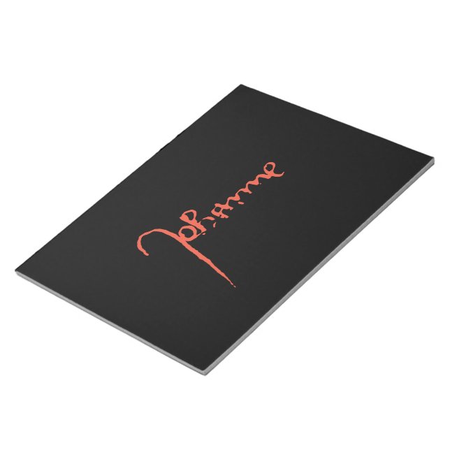 Jeanne d'Arc Saint Joan Heilige Johanna Signature Anteckningsblock (Vinklad)