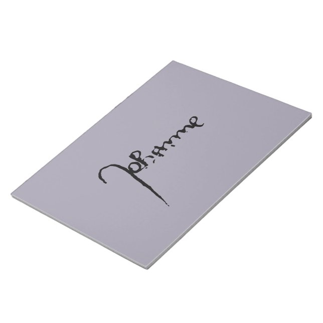 Jeanne d'Arc Saint Joan Heilige Johanna Signature Anteckningsblock (Vinklad)