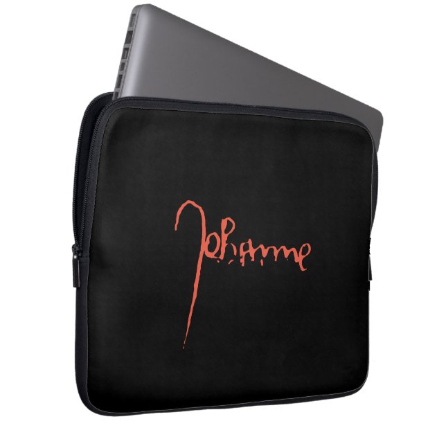 Jeanne d'Arc Saint Joan Heilige Johanna Signature Laptop Fodral (Framsidan Höger)