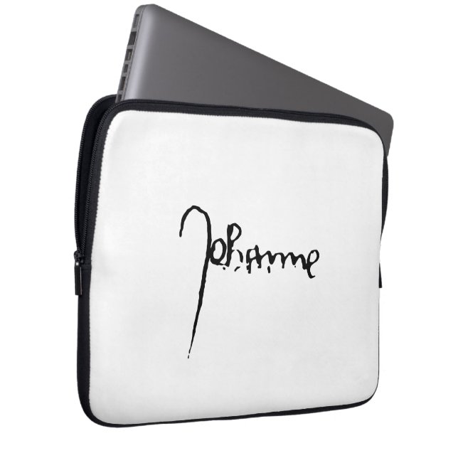 Jeanne d'Arc Saint Joan Heilige Johanna Signature Laptop Fodral (Framsidan Höger)