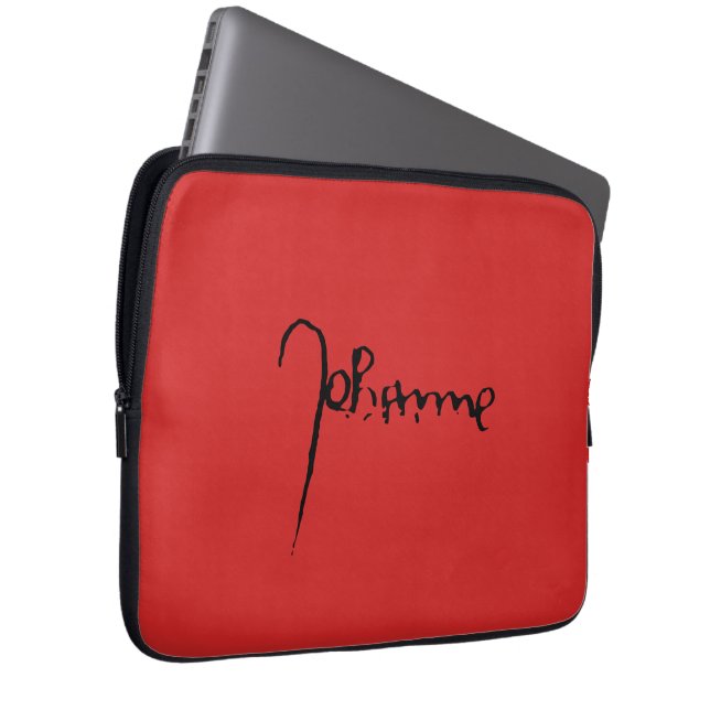 Jeanne d'Arc Saint Joan Heilige Johanna Signature Laptop Fodral (Framsidan Höger)