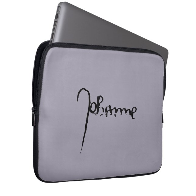 Jeanne d'Arc Saint Joan Heilige Johanna Signature Laptop Fodral (Framsidan Höger)