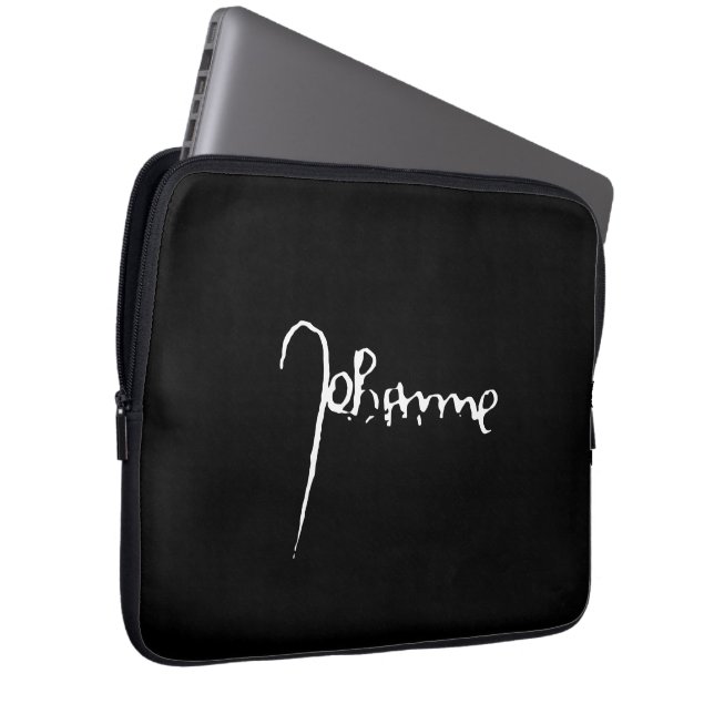 Jeanne d'Arc Saint Joan Heilige Johanna Signature Laptop Fodral (Framsidan Höger)