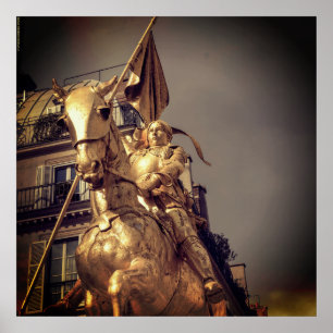 Jeanne d'Arc Saint Joan - Paris - Emmanuel Frémiet Poster
