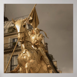 Jeanne d'Arc Saint Joan - Paris - Emmanuel Frémiet Poster