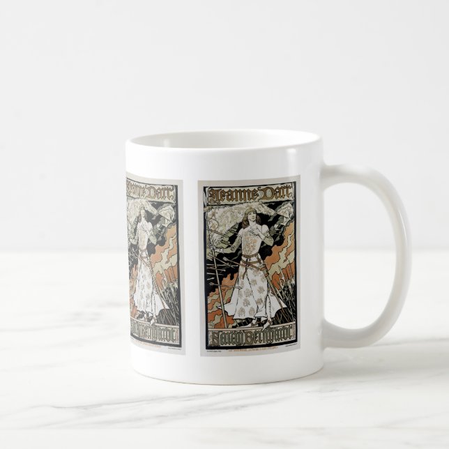 Jeanne d'Arc ~ Sarah Bernhardt Kaffemugg (Höger)
