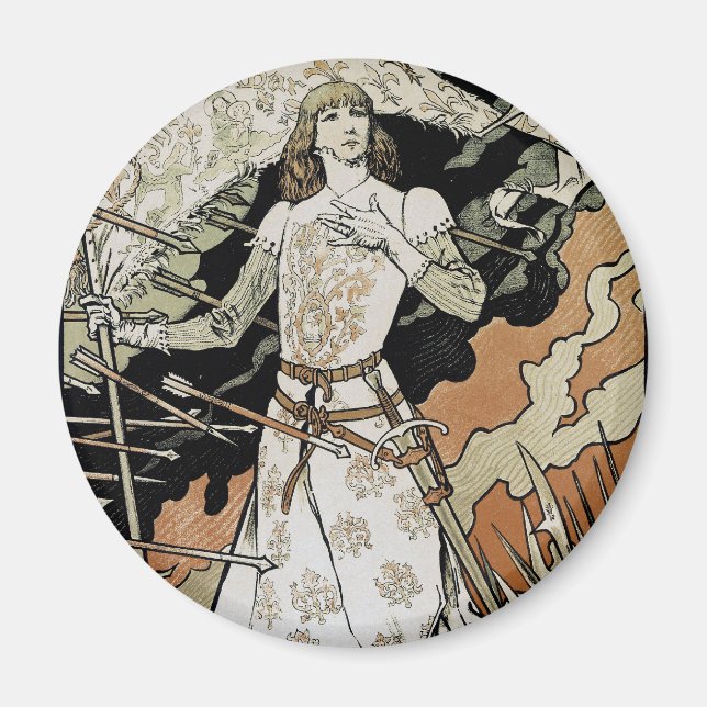 Jeanne d'Arc ~ Sarah Bernhardt Magnet (Framsidan)