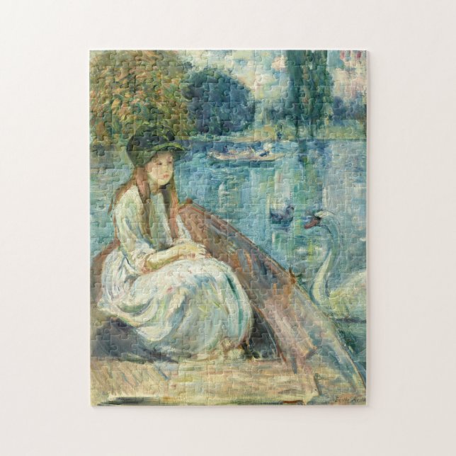 Jeanne Fourmanoir Sur le Lac | Berthe Morisot Pussel (Vertikal)