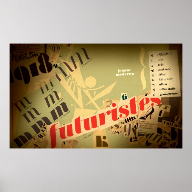 Jeanne: Futuristes Poster (Framsidan)