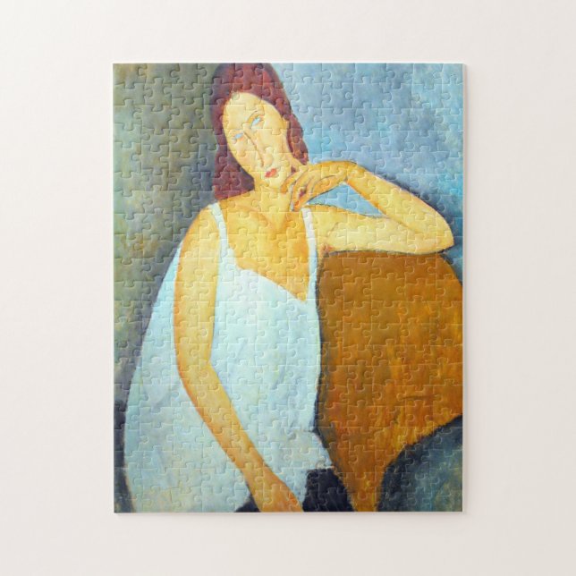 Jeanne Hebuterne från Amedeo Modigliani Pussel (Vertikal)
