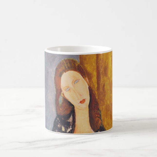 Jeanne Hebuterne porträtt av Amedeo Modigliani Kaffemugg (Center)