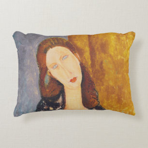Jeanne Hebuterne porträtt av Amedeo Modigliani Prydnadskudde