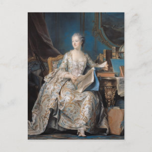 Jeanne Poisson the Marquise de Pompadour 1755 Vykort