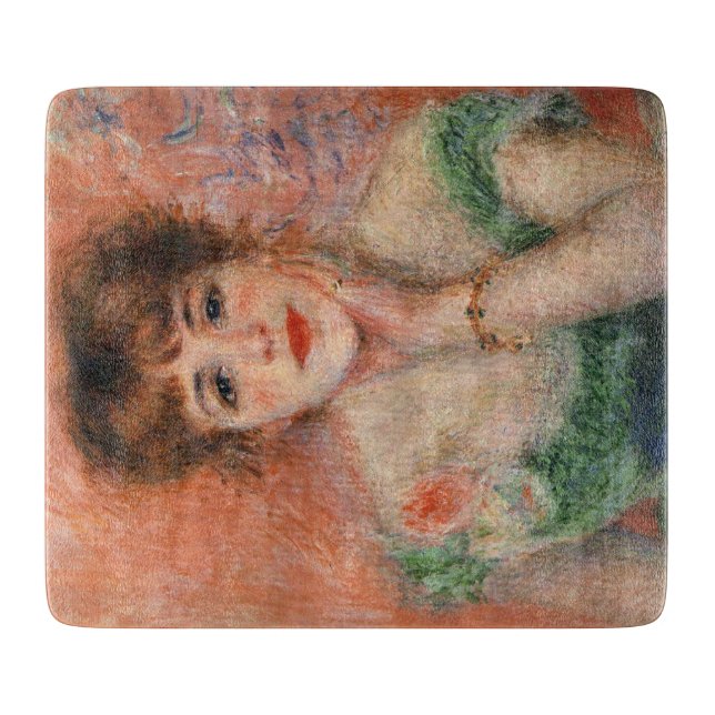 Jeanne Samary i en lått Necked Dress (av Renoir) (Framsidan)