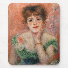 Jeanne Samary i en lått Necked Dress (av Renoir) Musmatta