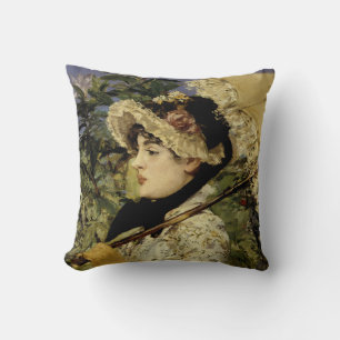 Jeanne: Vår 1881 av Manet Kudde