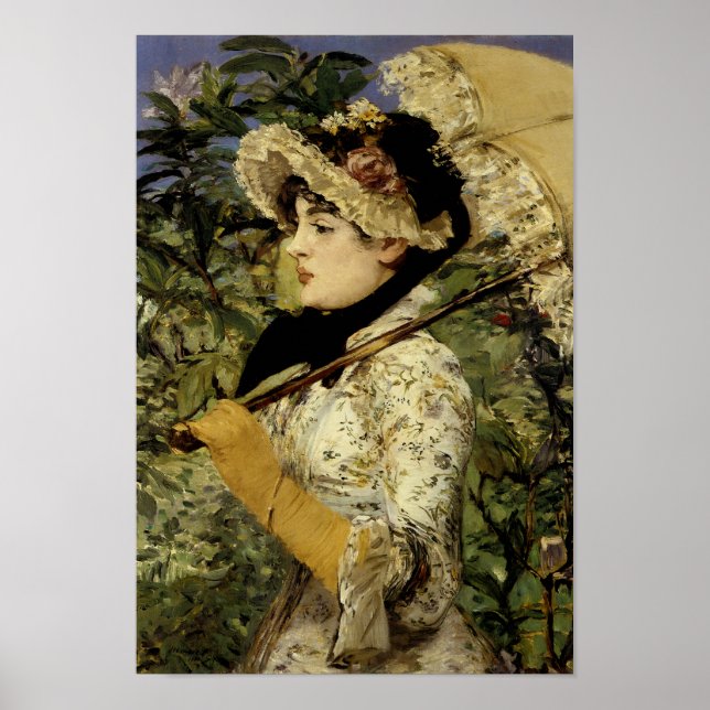 Jeanne: Vår 1881 av Manet Poster (Framsidan)