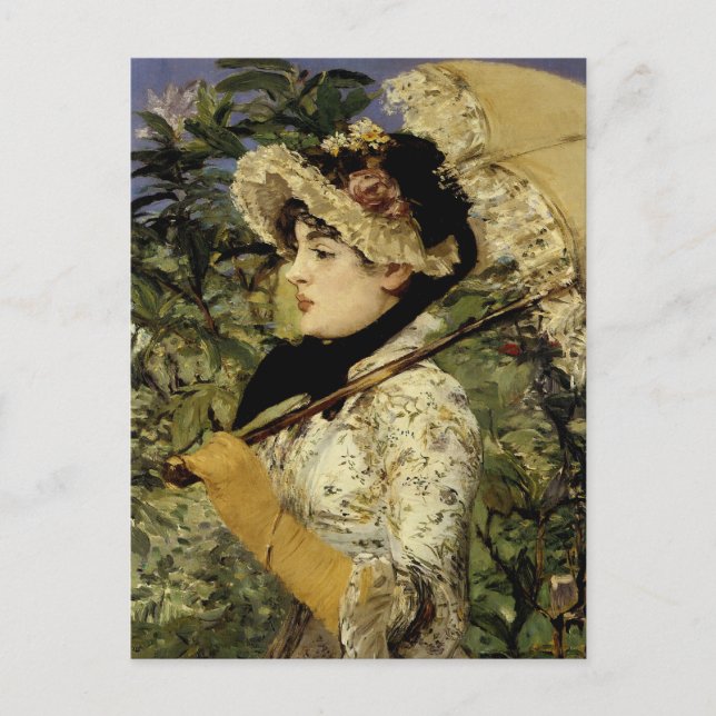 Jeanne: Vår 1881 från Manet Vykort (Framsida)