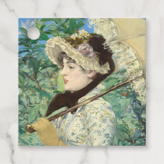 Jeanne (Vår) Edouard Manet Gåvor Etiketter (Framsida)