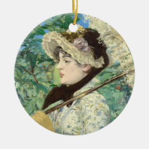 Jeanne (Vår) Edouard Manet Julgransprydnad Keramik