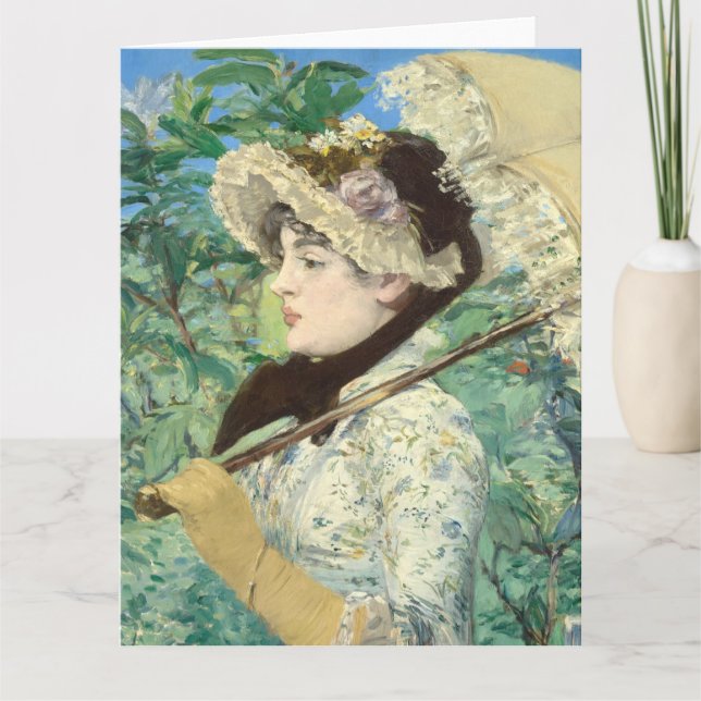 Jeanne (vår) Edouard Manet   Kort (Framsida)