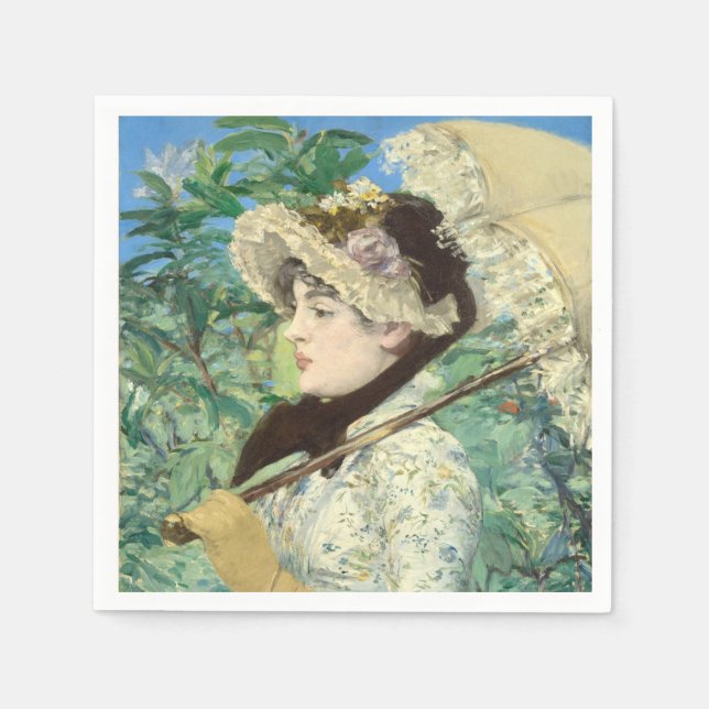 Jeanne (Vår) Edouard Manet Pappersservett (Framsidan)