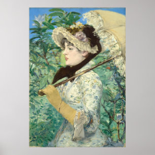 Jeanne (Vår) Edouard Manet Poster