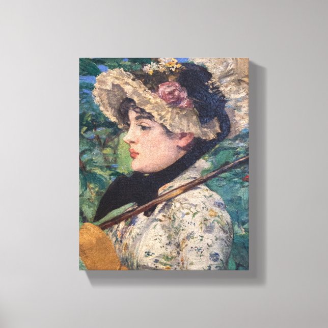 Jeanne (Vår) från Édouard Manet Canvastryck (Framsida)