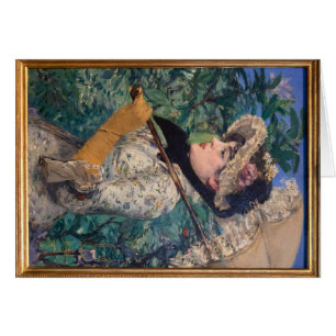Jeanne (Vår) från Édouard Manet Hälsningskort