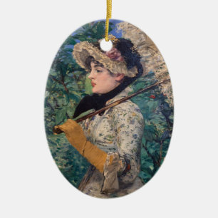 Jeanne (Vår) från Édouard Manet Julgransprydnad Keramik