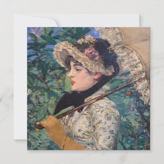 Jeanne (Vår) från Édouard Manet Julkort (Framsida)
