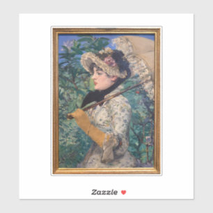 jeanne (Vår) från Édouard Manet Klistermärken