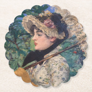 Jeanne (Vår) från Édouard Manet Underlägg Papper