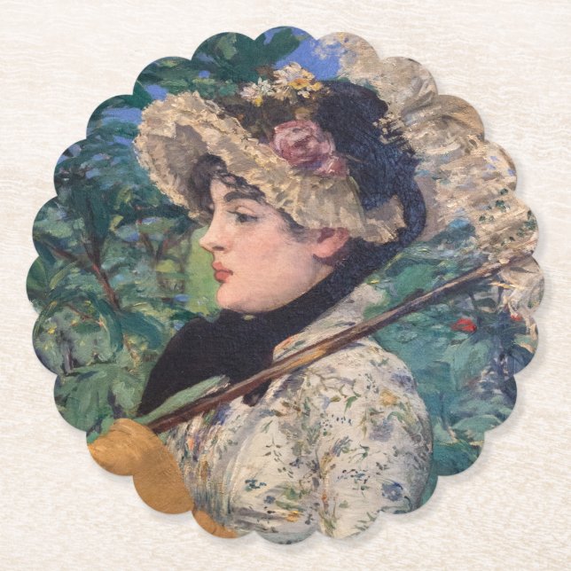 Jeanne (Vår) från Édouard Manet Underlägg Papper (Framsida)