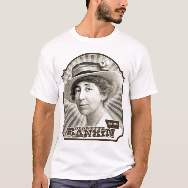 Jeannette Rankin T Shirt (Framsida)
