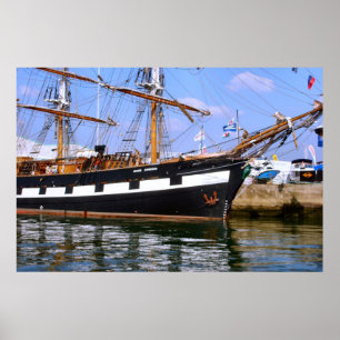 "Jeannie Johnston" högväxt frakt, figurehead Poster