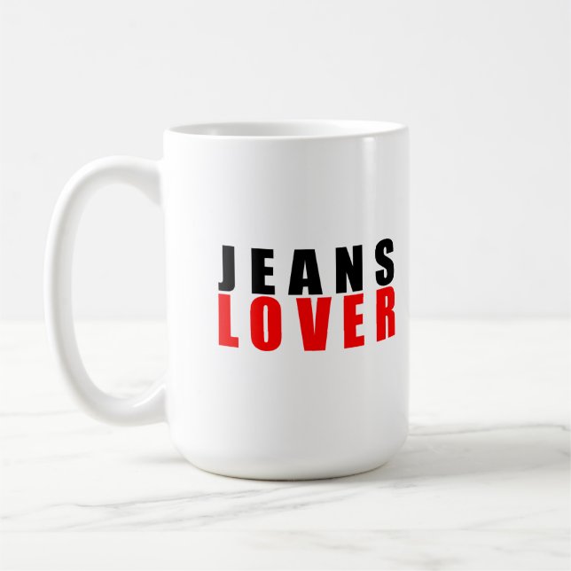 Jeans älskare kaffemugg (Vänster)