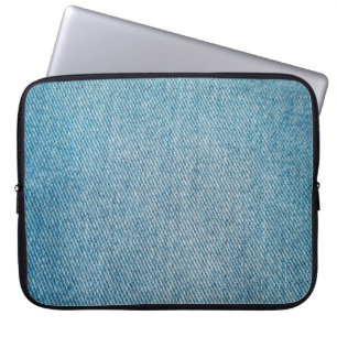 Jeans bakgrund. Perspektiv- och stängningsvy till Laptop Fodral