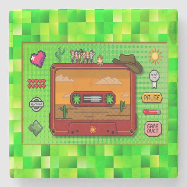 Jeans games pixel art. stenunderlägg (Framsidan)